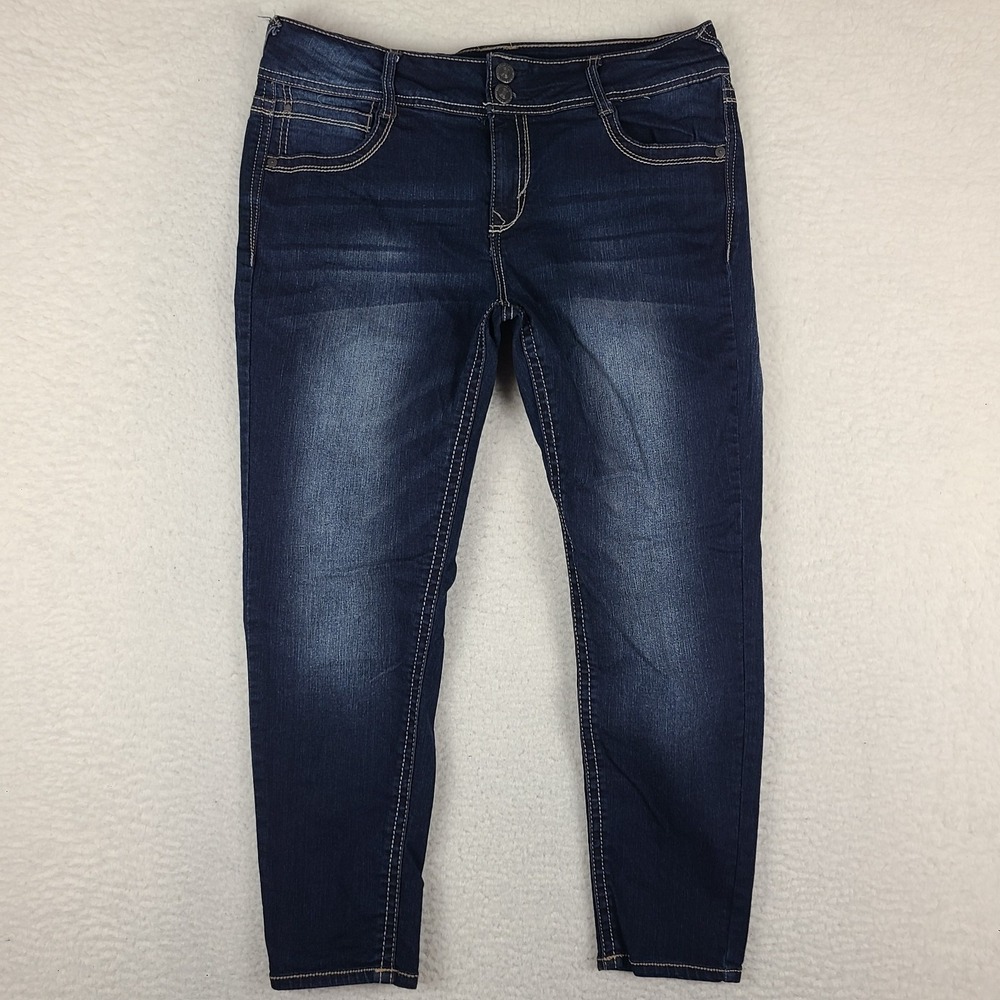 Wallflower Jeans Womens 13 Blue The Luscious Curvy Fit Dark Wash‎ WFM13201K